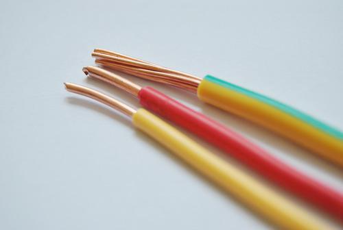黃色、紅色兩根為BV電線，黃綠雙色為BVR線-湘江電纜